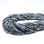 Hematyt Heishi Fasetowana Srebro 2x1 mm Sznur 40cm