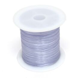 Silikongummi fuer Schmuckherstellung 0.5mm helles Lavendel Spule 15 Meter