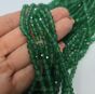 Onyks Zielony Kule 4 mm Fasetowane Sznur 40 cm  - 2