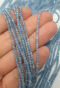 Akwamaryn Kulka Fasetowana  AA 2 mm Sznur 40cm - 2