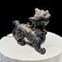 Rzeźba Smoka w Czarnym Jadeicie 84x70x31 mm