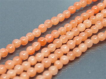 Jadeit Łososiowy Kulka 4 mm