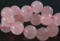 Quartz Rosa, 8mm Perlen, Seil 40cm, 47-Ball - 2
