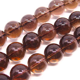 Rauch Quartz Kugeln 18mm Schnur 40cm 22pcs