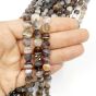 Agat Botswana Moneta Fasetowana 8 mm Pastylka - 2