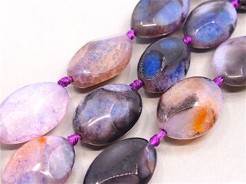 Agat Owal Fasetowany 22x30 mm