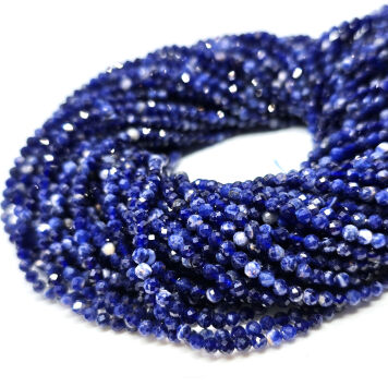 Sodalit Kule Fasetowane 3 mm sznur