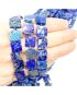 Lapis Lazuli Kostka Błysk 11-11x5 mm - 2