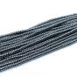 Hematyt Oponki Dysk 2x1mm Srebro Połysk Sznur 40cm - 3