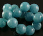 Quartz Kugeln 12mm, blau Schnur 33pcs - 2