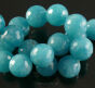 Quartz 10mm Faceted Blue Balls Cord 38pcs - 2