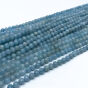 Akwamaryn Kulka Fasetowana 5 mm Sznur 40cm - 3