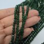 Onyks Zielony Kule 4 mm Fasetowane Sznur 40 cm  - 2