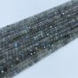 Labradoryt Oponka Fasetowana 3x4 mm Sznur 40cm  - 3