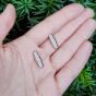 Zapięcie Magnetyczne 15 x 6 mm otwór 3 mm kolor ciemne srebro - 2