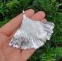 Wisiorek Liść Miłorzębu Srebro - Ginko Biloba 7x5 cm - 2