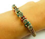 Etno String Baumwolle Armband Kristalle - 2