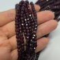 Granat Rodolit Kostka 4 mm  Sznur 40cm - 2