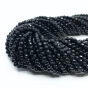 Onyks Kule Fasetowane 4mm Sznur 40cm 