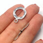 Zapięcie Toggle Stal Ciemne Srebro 15 mm - 2