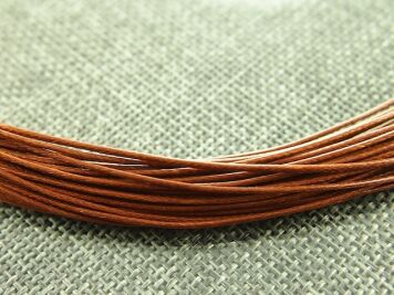 Sznurek Woskowany 1mm Jasny Brąz 70cm