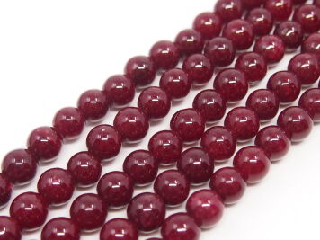 Pastell Jade kugeln 8mm rote Schnur 40cm