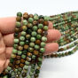 Opal Zielony Kulka Fasetowana 6 mm - Sznur 40cm - 2