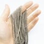 Hematyt Oponki 4/2mm Srebrny Matowy Sznur 40cm - 2
