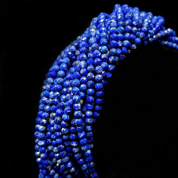Lapis Lazuli Kulka Fasetowana 2,2 mm