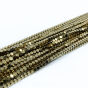 Hematyt Złoty Kostka Fasetowana 2x2mm - 3