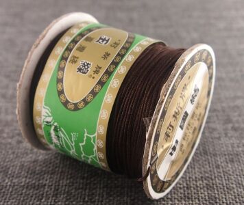 Sznurek/ Kordonek MAKRAMA 0.8 mm ciemny brąz 