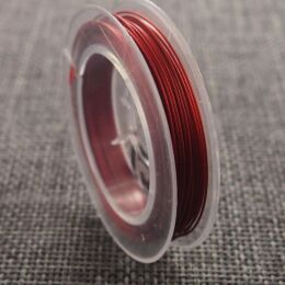Linka Jubilerska 0.38mm Czerwona Szpulka 10 metrów