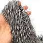 Hematyt Srebrny Kule 3 mm Matowy Sznur 40cm Kuleczki - 2