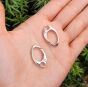 carabiner clasp 27mm color dark silver - 2
