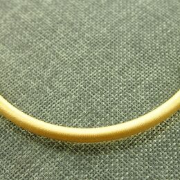 Baza Naszyjnika Satynowa z zapięciem 5mm kremowa 50cm