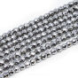 Hematyt Srebrny Fasetowany Kule 4 mm Sznur 40cm Kuleczki