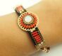 Etno Bracelet Waxed Cord Crystal 19cm - 2