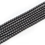 Hematyt Grafit Matowy Kule 3,5 mm Sznur 40cm Kuleczki
