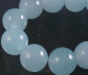 Jade Pastel Blue Balls 10mm Schnur 40pcs
