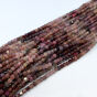 Spinel Cieniowany Kostka Fasetowana 4 mm Sznur 40cm  - 3