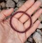 Bransoletka Jadeit ok 4 mm Fioletowa - 2