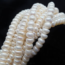 Perła Naturalna Ecru Oponka 8x10 mm 