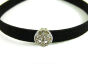 Naszyjnik Choker Zamszowy Koło Czarny - 2