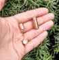 Magnetic clasp 22 / 9mm hole 7mm color golden rose - 2
